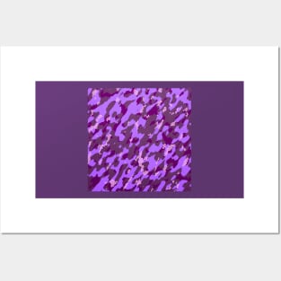 Camouflage - Purple Posters and Art